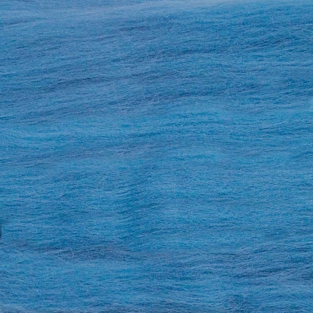 Шерсть для валяния Троицкая тонкая 1х100 г (до 23 мкр), 1178 св. морская волна