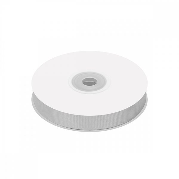 Лента репсовая (в рубчик) 12.0 мм / 22.8±1 метра, 007 св.серый, Magic4Hobby