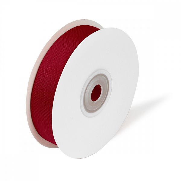 Лента репсовая (в рубчик) 20.0 мм / 22.8±1 метра, 260 бордовый, Magic4Hobby