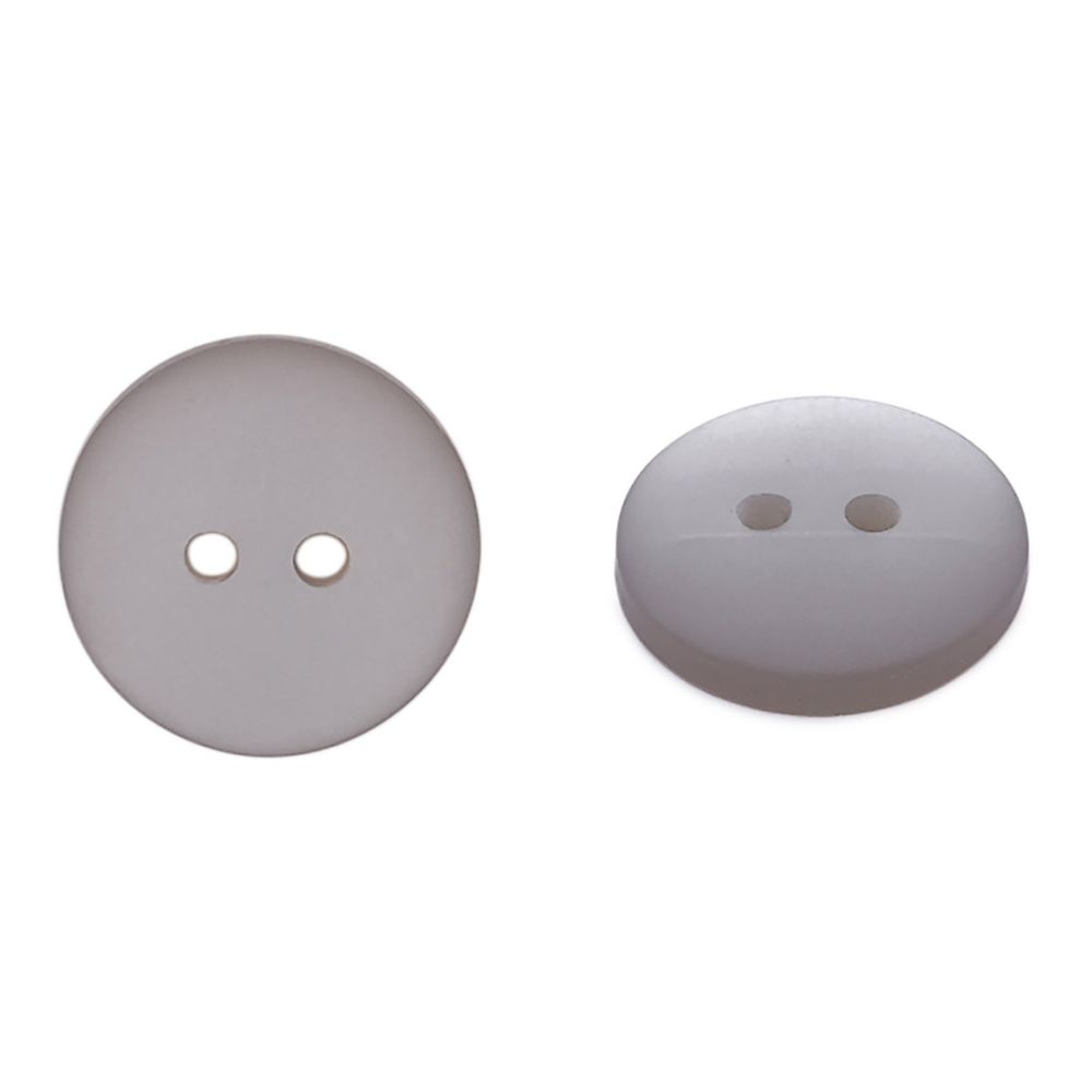 Пуговицы на 2 прокола 22L (14мм), пластик (col.42 светло-серый), CR-K18M, 144 шт