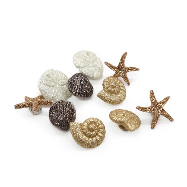 Украшения декоративные пуговицы Фигурки Ракушки Dress It Up 452