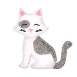 Набор для шитья игрушки Котенок 15 см, Miadolla KD-0256