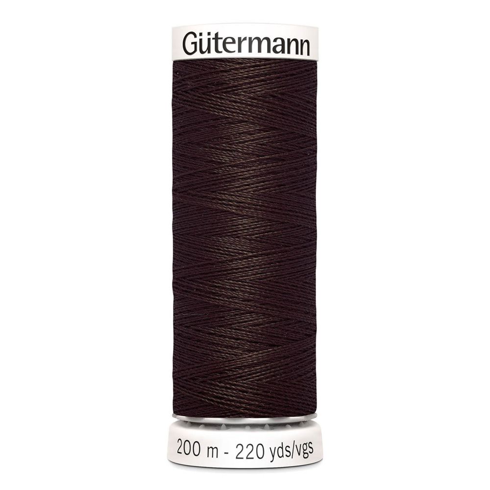 Нитки универсальные Gutermann Sew-all, 200м, 696 т.шоколад, 1 катушка