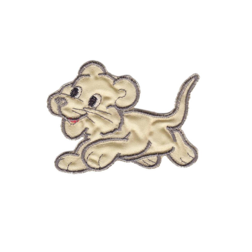 Термоаппликация Львенок, 101х78мм 10 шт (бежевый), 3063