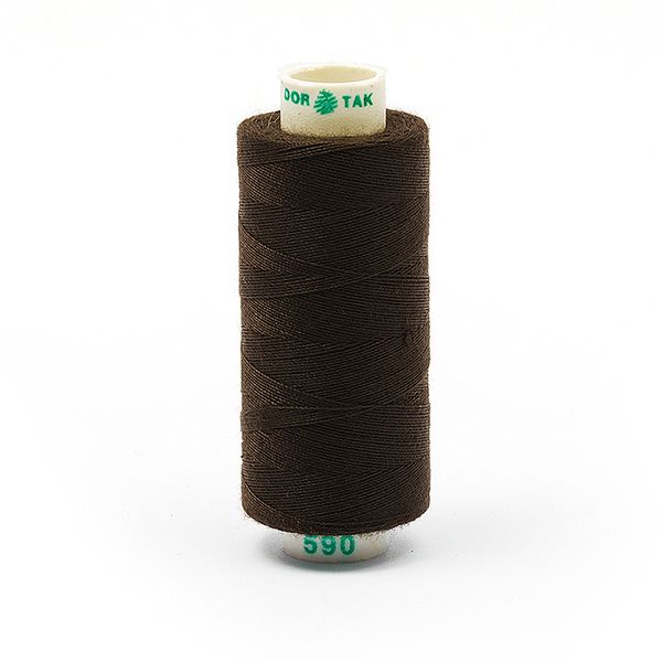 Нитки швейные бытовые Dor Tak 40/2, 366 м / 10 кат., 590 коричневый