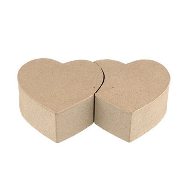 Заготовка из папье-маше Коробочка-сердца, 20х11.5х5 см, PAM-058 Love2art