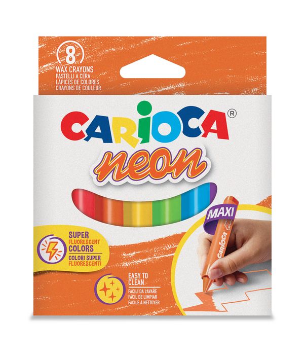 Пастель масляная Carioca Neon 8 цв, 44164