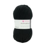 Пряжа Пехорка Народная / уп.5 мот. по 100 г, 220 м, 02-Черный