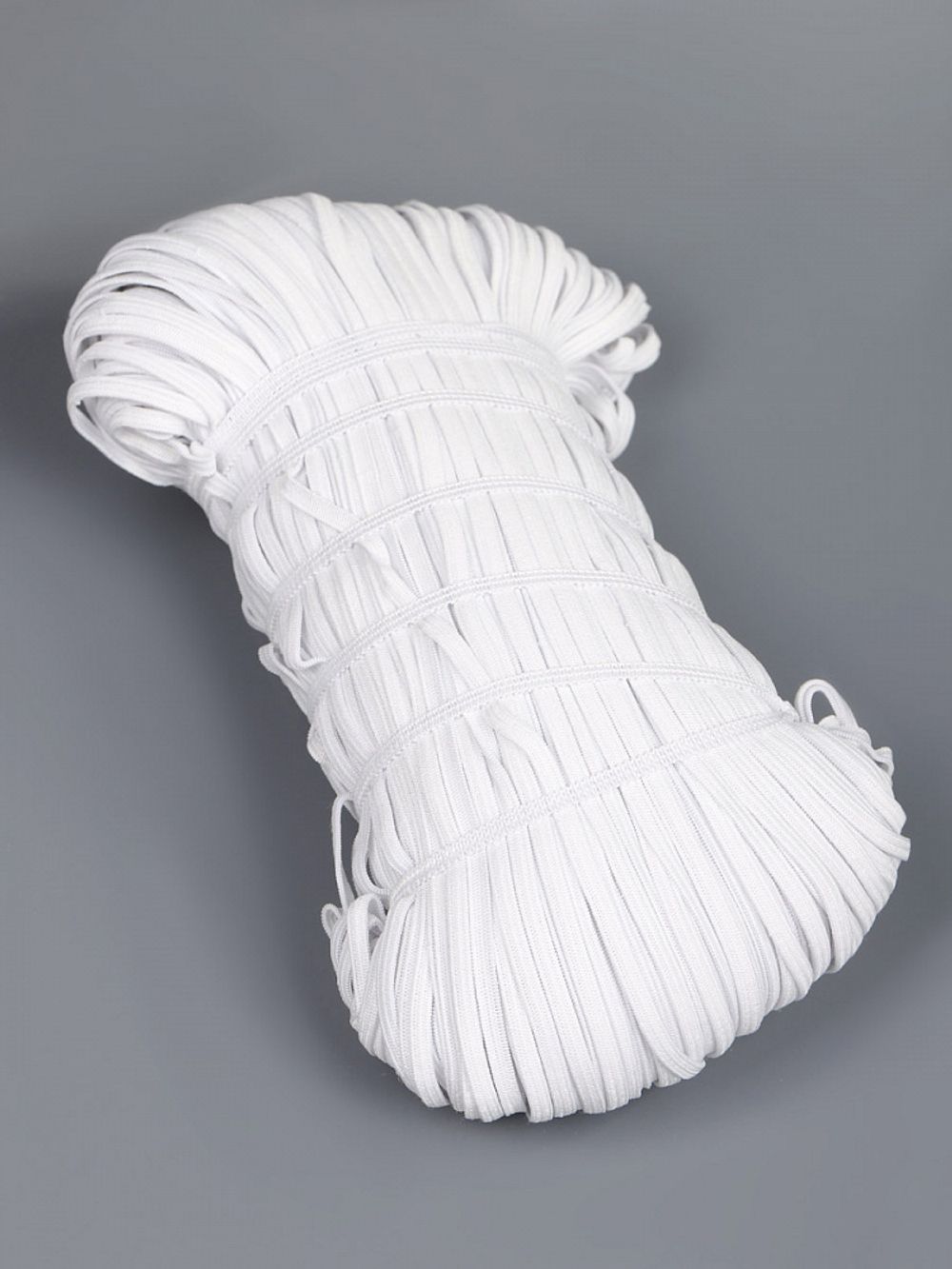 Резинка бельевая (стандартная) 4.0 мм / 200 метров, 3.9 г, вязаная, белый