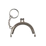 Застежка для сумки фермуар 7х4 см, 5 шт, 01 серебро, Gamma FER-19