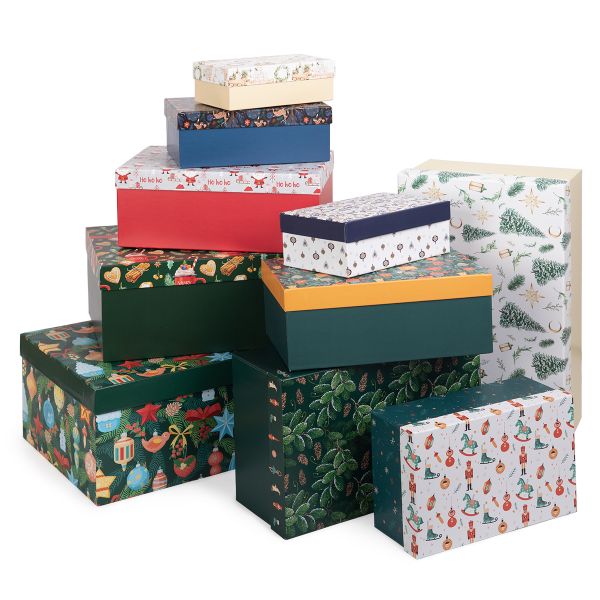 Набор подарочных коробок, 10 шт, 02 Зимняя сказка, Stilerra SBOX-RN1