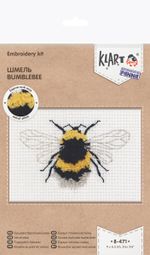 Набор для вышивания нитками Klart, Шмель, 9х6,5 см