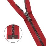 Молния трактор Arta Т6 (6 мм) 1 зам., разъем., 80 см, Noir, цв. 008 красный / 1000 брунит, уп.5 шт