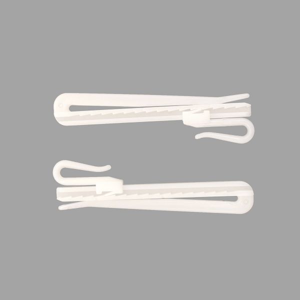 Крючки шторные для карниза 90 мм, регулировочные, 20 шт