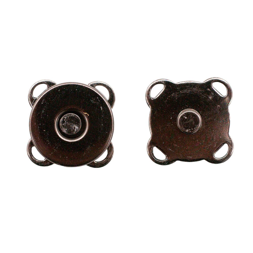 Кнопка магнитная пришивная 14мм (черный никель), 20 шт