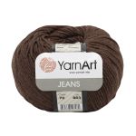 Пряжа YarnArt (ЯрнАрт) Jeans / уп.10 мот. по 50 г, 160 м, 70 т-коричневый