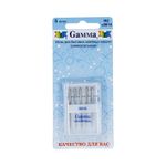 Иглы для швейных машин базовые универсальные 130/705 H, №90, 5 игл, М, Gamma NU №90