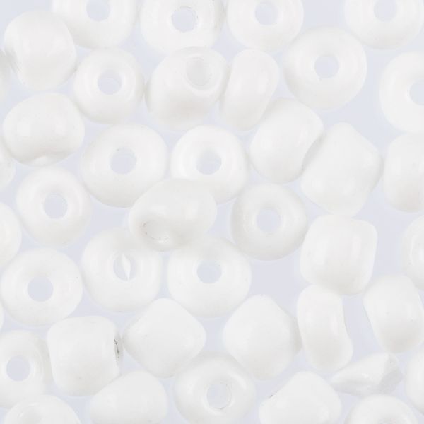 Бисер Zlatka 6/0 (4.1 мм), 100 г (10х10 г), №0041 белый, GR