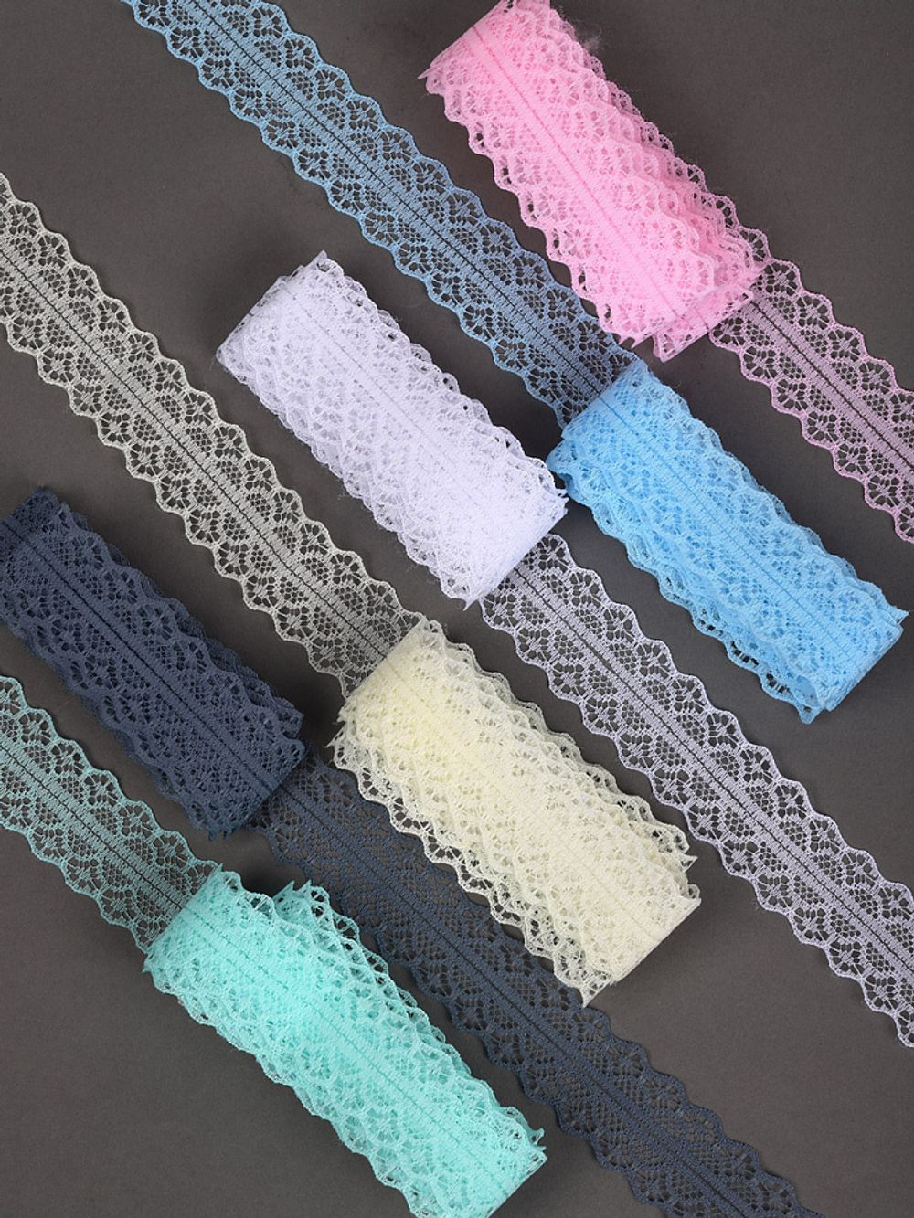 Набор кружева для рукоделия 30 мм (6 шт по 2 метра), №2