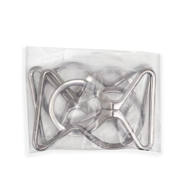 Пряжка-застежка 40 мм чер/никель, 4 шт, BIG