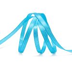 Лента атласная 1-сторонняя 6.0 мм / 22.86±1 метров, 136 ярко-голубой, Globus