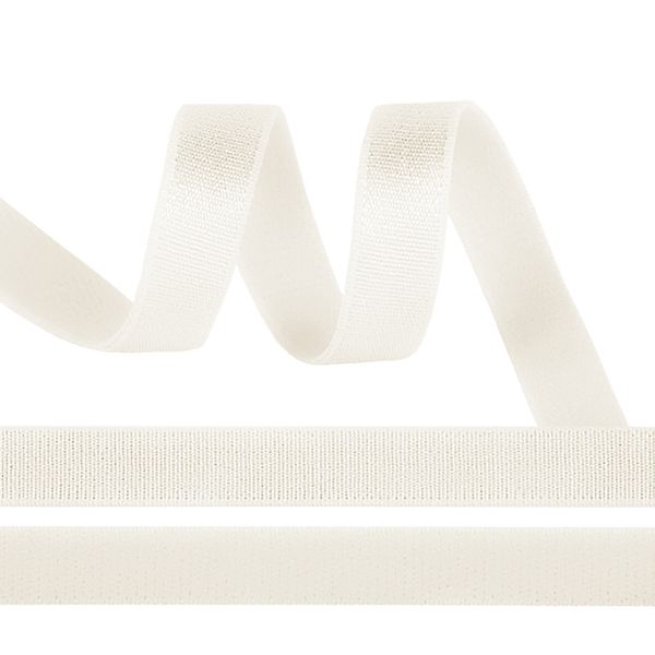 Резинка бельевая (бретелечная) 15.0 мм / 25 метров, F102 сумрачно-белый