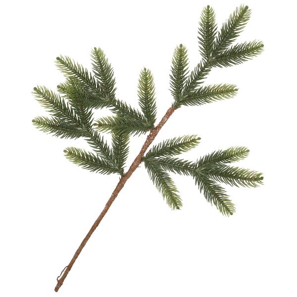 Ветка еловая зеленая 55 см, CQ17-Z003