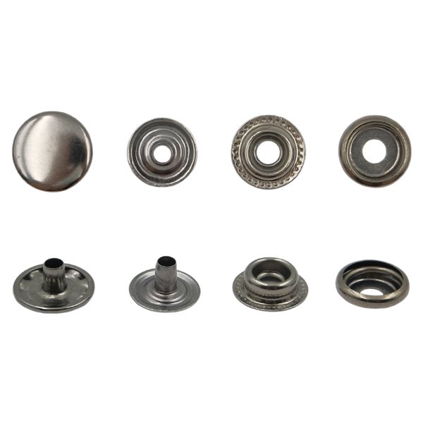 Кнопка Дельта (O-образная) ⌀15.0 мм, ≈720 шт, №61, МЕТАЛЛ, чер.никель, NEW STAR