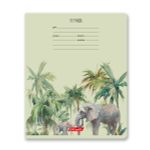 Тетрадь ученическая школьная, A5+ 24 л. на скобе 65 г/м², белизна 100% 30 шт, клетка, 000721 Саванна, Светоч 24ТЕТк-001