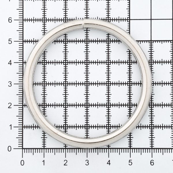 Кольцо разъемное металл in ⌀50 мм (60 мм внешн.), никель, 50 шт