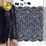 Кружево бельевое эластичное 210 мм / 3 м, 8033 цв.S919 т.синий, Kruzhevo