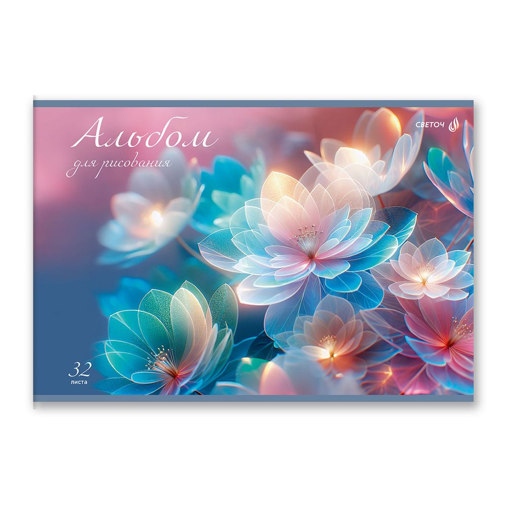 Альбом для рисования 100 г/м², A4 29.5х20.2 см, 32 л. на скобе 5 шт, 01706 МИКС Прекрасный мир, Светоч А256