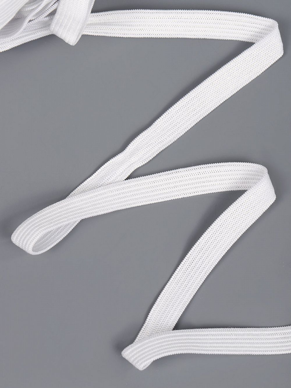 Резинка бельевая (стандартная) 10.0 мм / 100 метров, 3.9 г, вязаная, белый