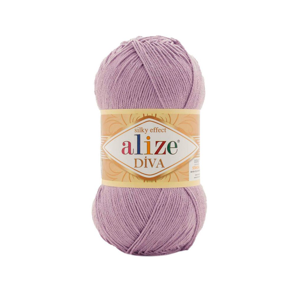 Пряжа Alize (Ализе) Diva / уп.5 мот. по 100 г, 350м, 505 пепельно-сиреневый A