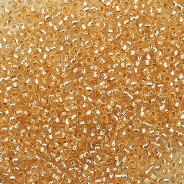 Бисер Preciosa прозрачный solgel с серебр. центром, круг.отв, 500 г, (78182)331-19001-10/0