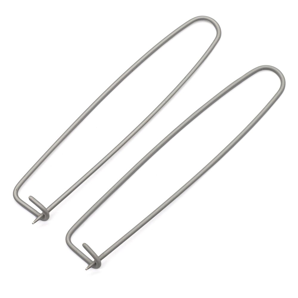 Булавки для незакрытых петель 125 мм, алюминий жемчужно-серый, 2 шт в упак, Prym