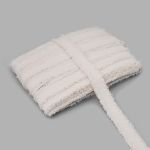 Тесьма отделочная твидовая 40 мм / 41.14 метра, молочный, 3Al286