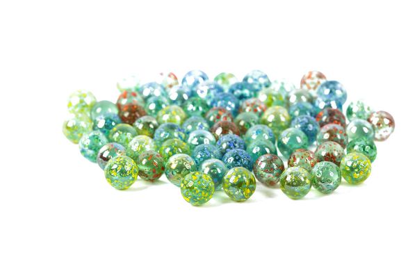 Шарики стеклянные 16 мм, 6х340 г, №01 ассорти, Blumentag GLM-03/16