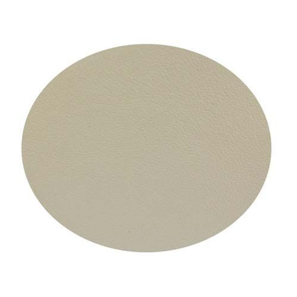 Заплатка термоклеевая, кожа, овал малый 9,4х11,4см, 2 шт в уп, 100% кожа, 06 бежевый