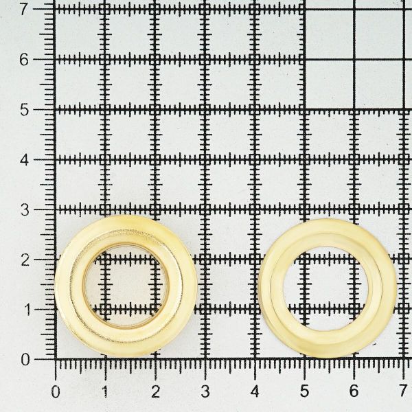Люверсы металл ⌀17.0 мм (внутр.), h5 мм (внутр.), №31, металл, New Star, золото, уп.≈1000 шт