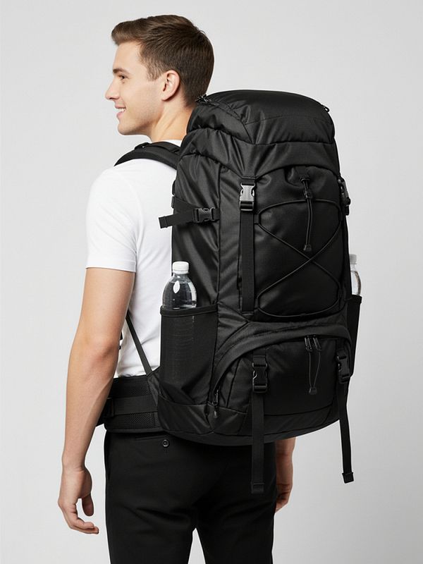 Оксфорд 200D PU1000 78 г/м², 150 см / 10 метров, ОКС.TBY200D.S580.10, S580 черный