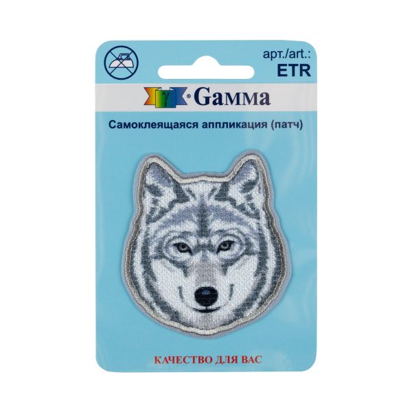 Термоаппликация Волк 5.2х5.7 см, №01, 1 шт, 01-126, Gamma ETR