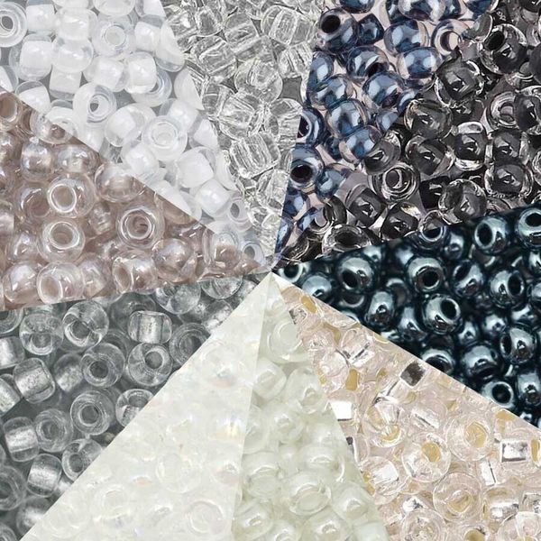 Набор бисера Preciosa №26, 50 г (10 цв. по 5 г), (№10/0 = ⌀2.3 мм)