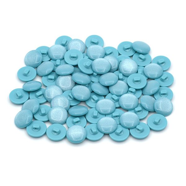 Пуговицы на ножке 32L (20мм), пластик (col.17 голубой), 72 шт, CR P-45
