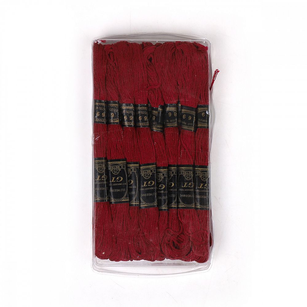 Мулине Ideal, цв.869 малиновый, 24 мотка по 8 метров