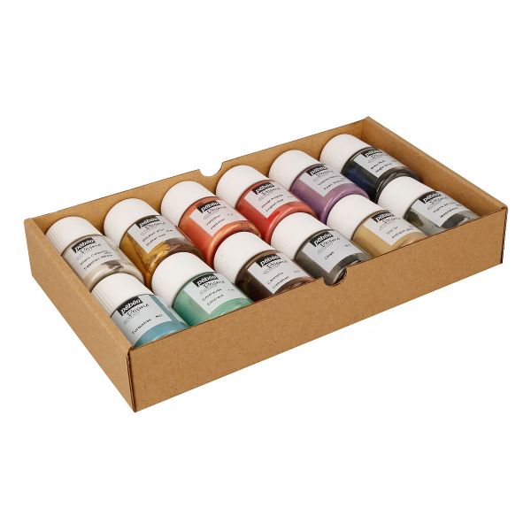 Набор красок Pebeo Fantasy Prisme Исследование с фактурным эффектом 12 цв. 20 мл