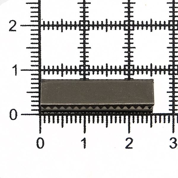 Зажим для ленты/стропы 7х25 мм, чер.никель, 50 шт