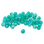 Бусины стекло ⌀8 мм, кракле, 46 шт, Astra&Craft, SY 29 градиент голубой/зеленый, 1301138