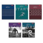 Тетрадь ученическая общая, глянцевая ламинация, A5+ 48 л. на скобе 65 г/м², белизна 100%, 10 шт, линия в термоусадочной пленке, 000758 Не сдавайся!, Светоч 48ТЕТл-004