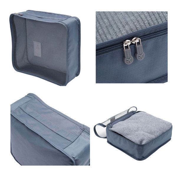 Органайзер дорожный для чемодана 7 предметов (серый)